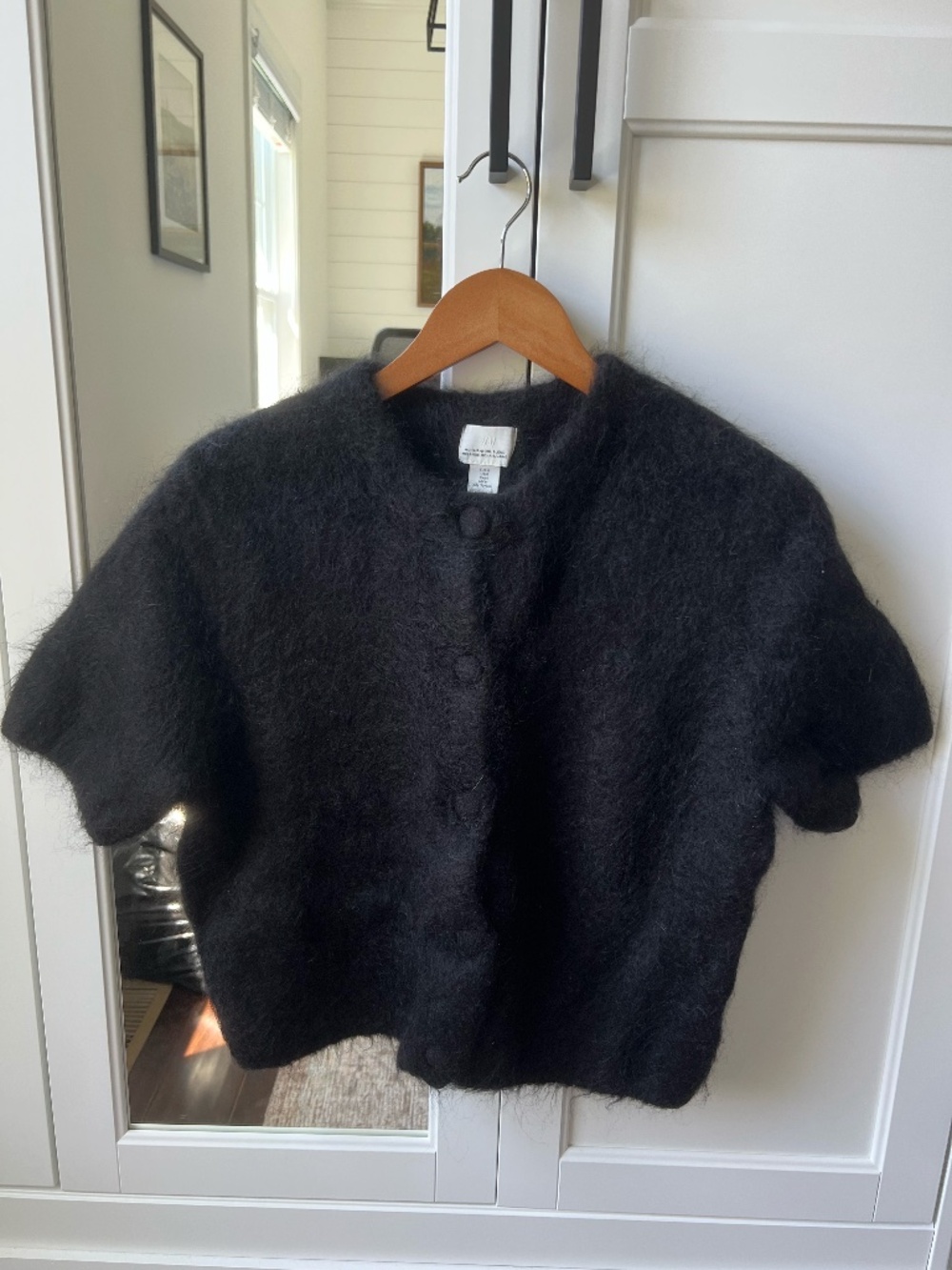 H&M Short-Sleeved Mohair-Blend Cardigan